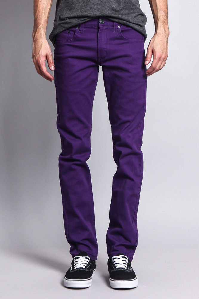 plum colored jeans