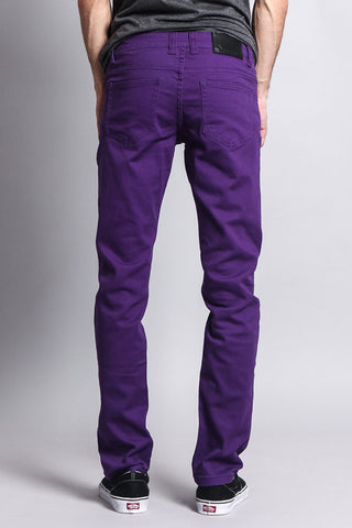 purple denim jeans
