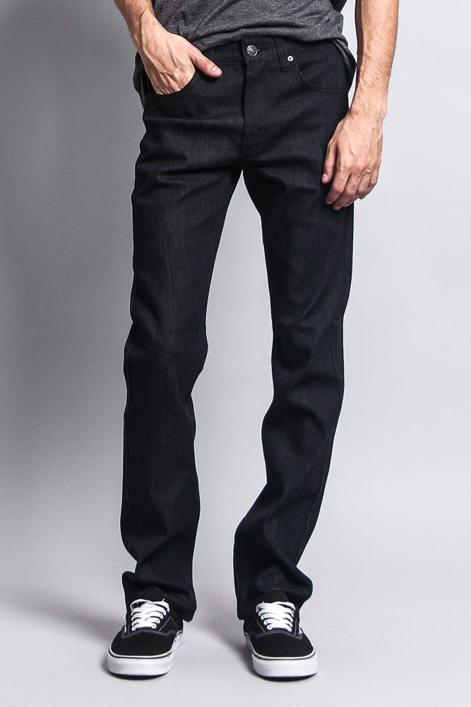 Slim fit black denim jeans