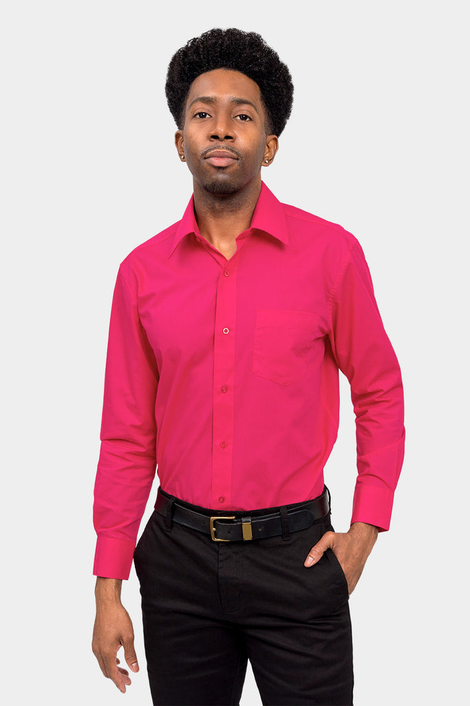 fuchsia mens dress shirt