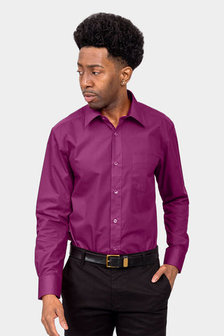 purple dressy shirt