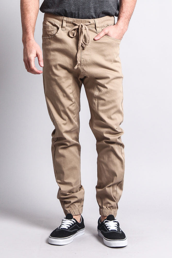 Men's Jogger Twill Pants (Khaki) – G 