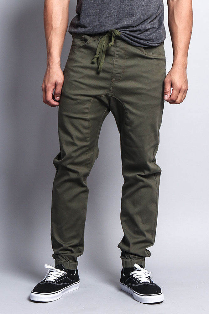 olive joggers outfit mens