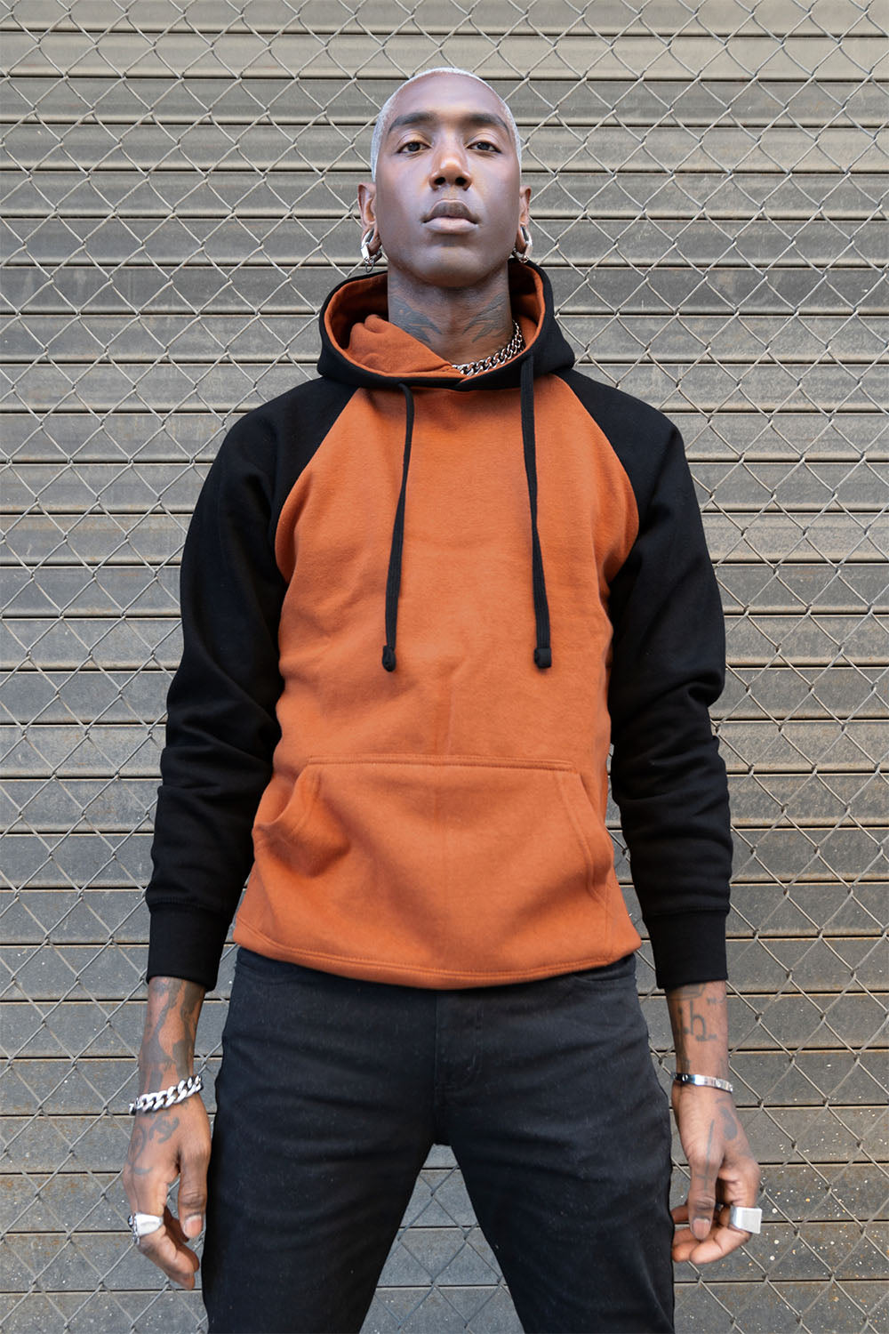 Contrast Raglan Sleeve Pullover Hoodie (New Colorways) - G-Style USA product image