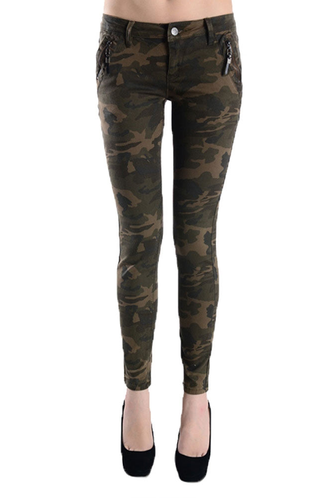 womens camouflage skinny jeans