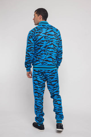 blue stripe tracksuit