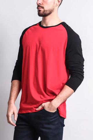 Men's Baseball T-Shirt (Red/Black) – G-Style USA