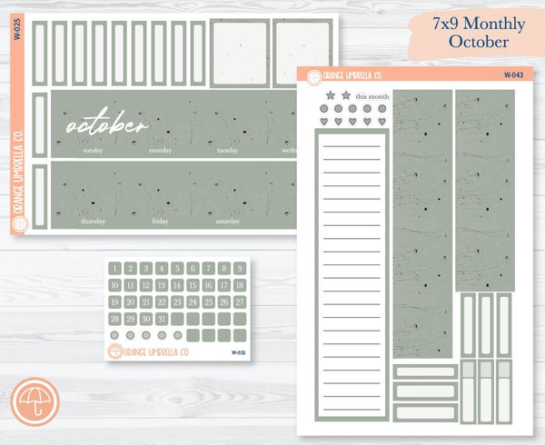 October Monthly Planner Kit October Monthly Printable 