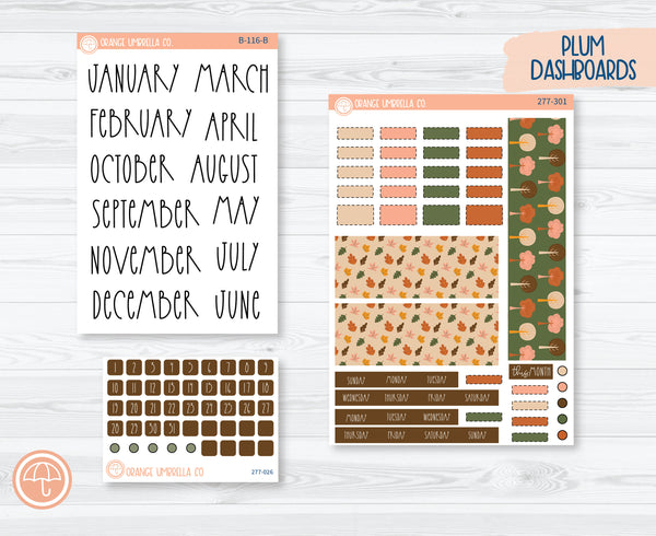 October Hobonichi Weeks Monthly Planner Stickers Kit – Littlestarplans