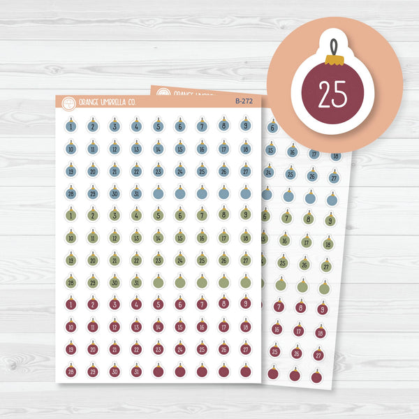 Birthday Balloon Date Dots, 5 Months Planner Stickers