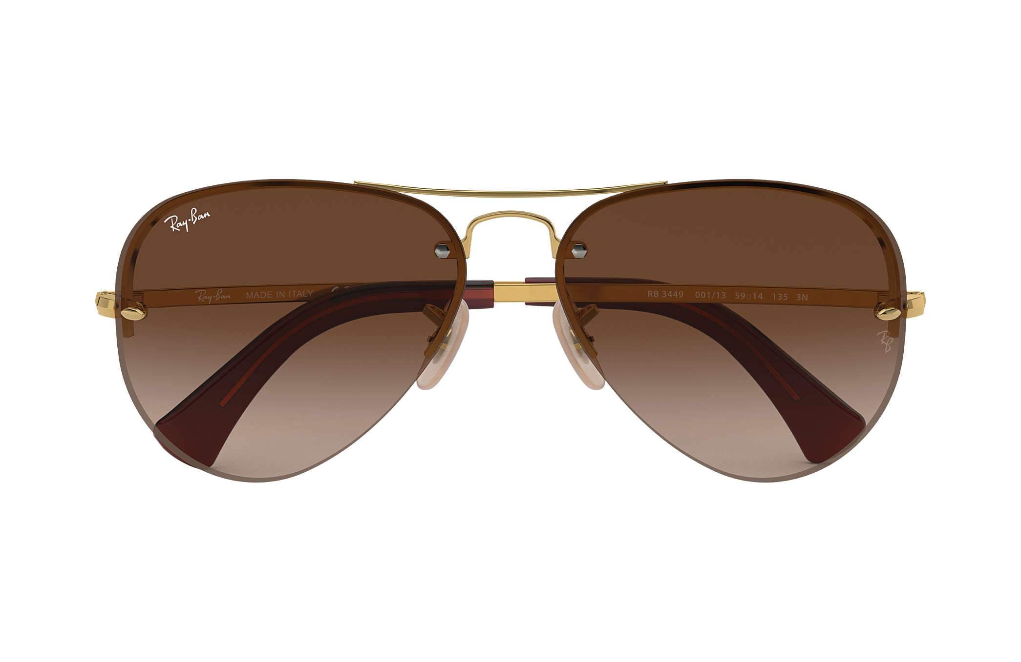 rayban 3449 gold