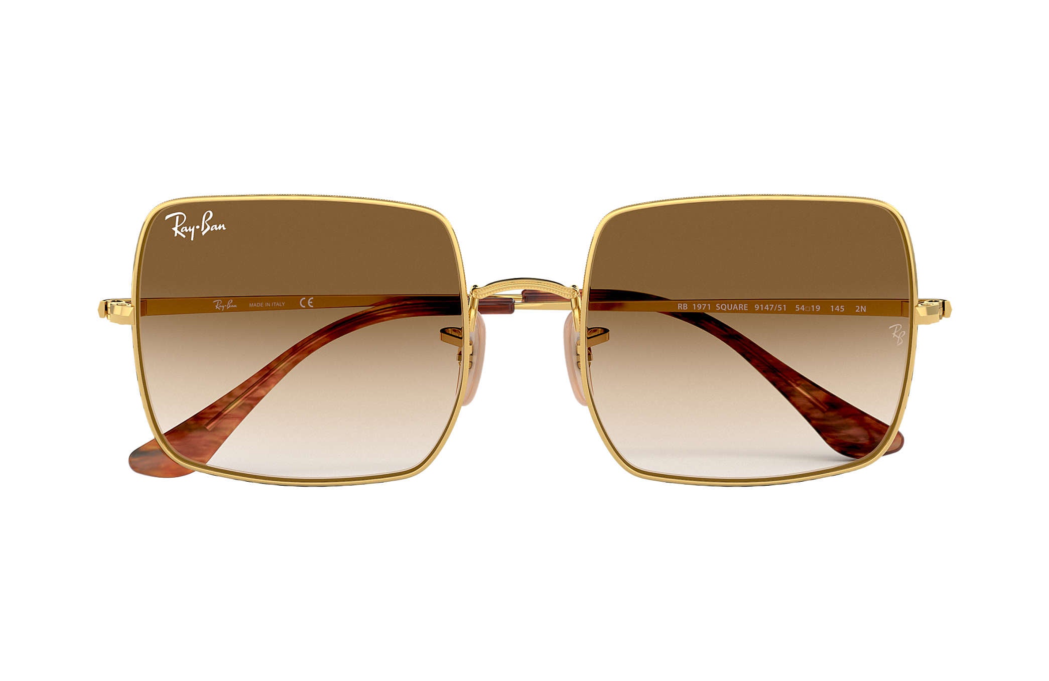 ray ban square classic gold