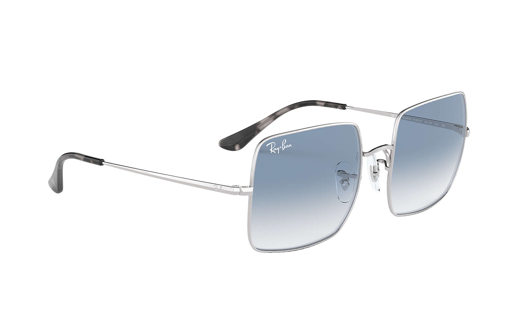 ray ban square silver