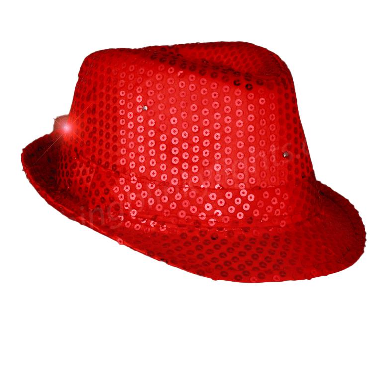 Sequin Fedora Hats with Flashing LED's – Royal Splendor