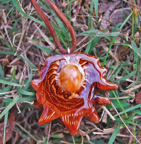 Knobcone Pendant made with Pine Cones 