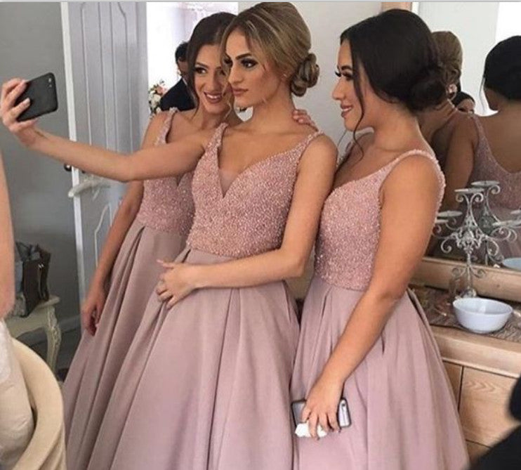 cheap dusty rose bridesmaid dresses