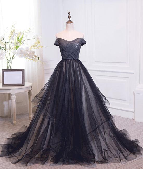 simple black gown design