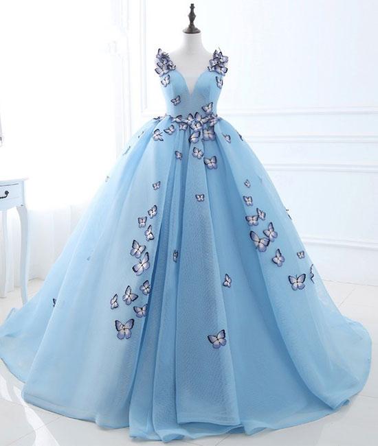 cheap long blue dress