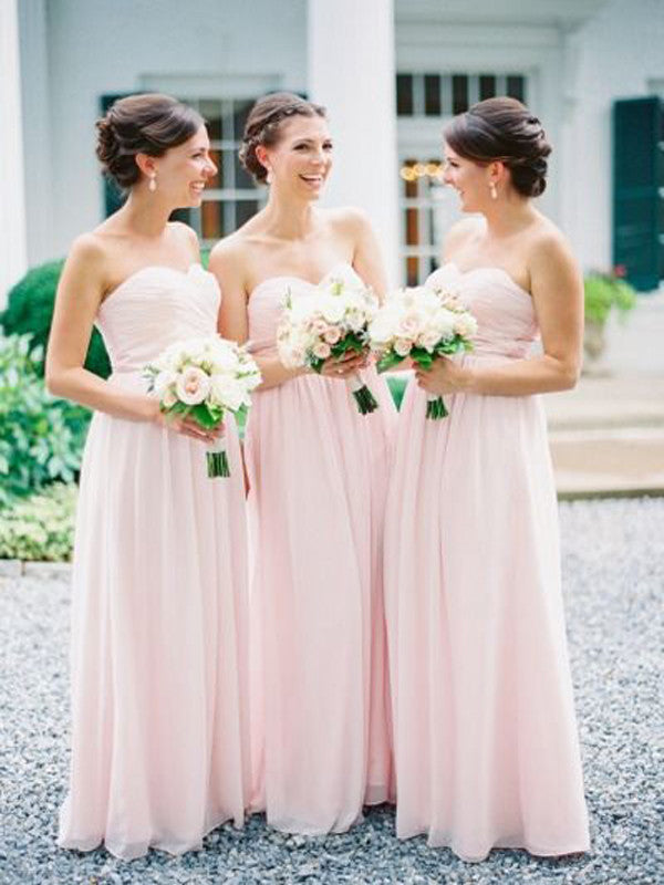 light rose bridesmaid dresses