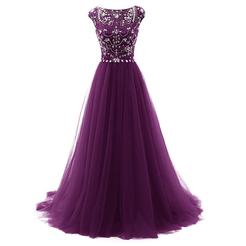 dark purple dress prom