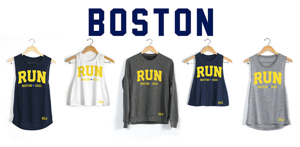 Boston Marathon Shirts - RUN Boston 2021 - Boston Marathon Inspired Apparel - 26.2 