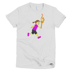 Olympic Runner Girl Emoji Women's T-Shirt