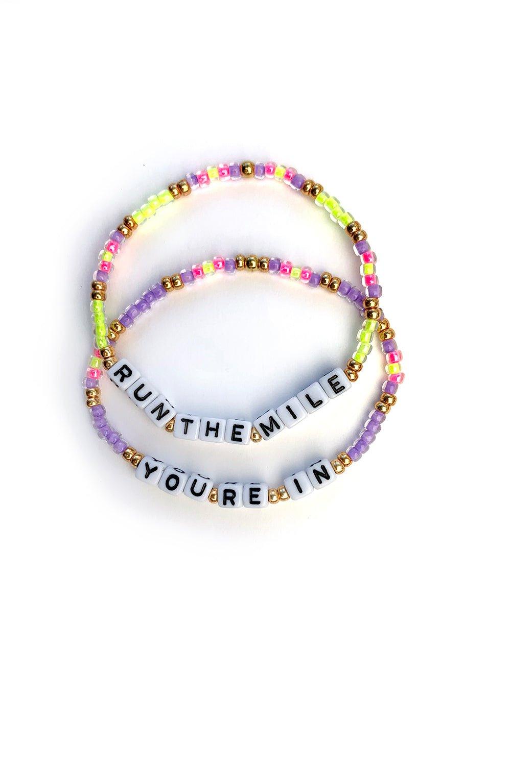 Run The Mile You're In Bracelet – Sarah Marie Running Co.