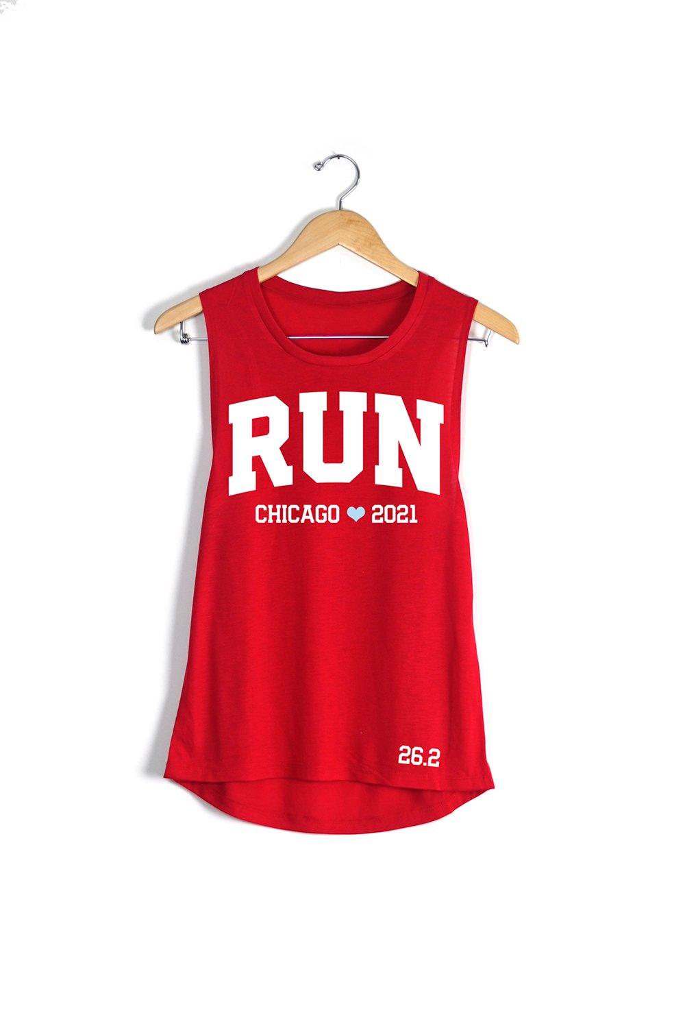 Run Chicago 2023 Muscle Tank 2XL / Athletic Grey