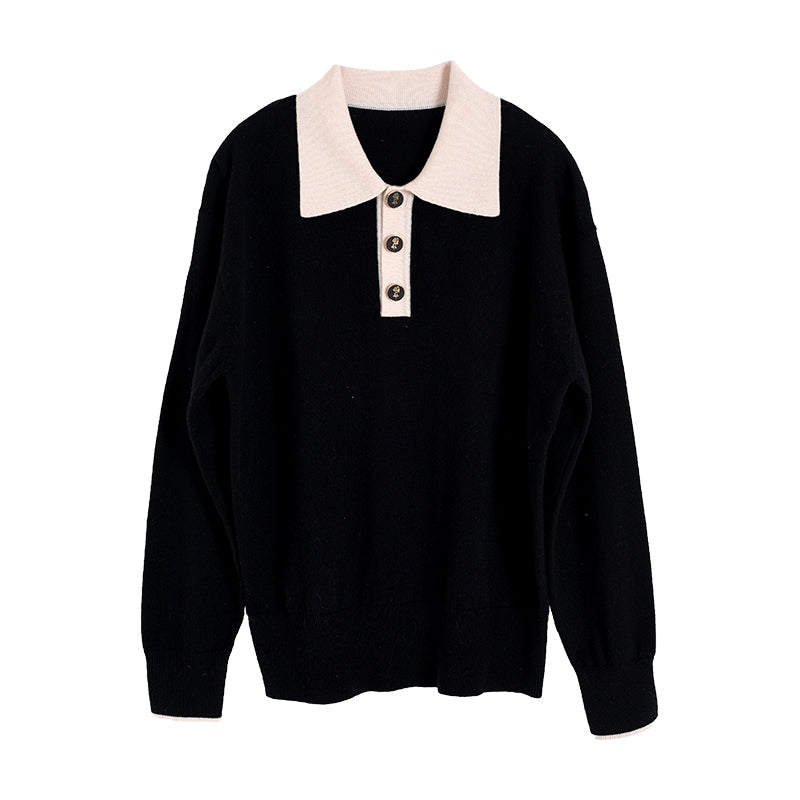 Selena 100% Wool Knitwear – Simple Retro