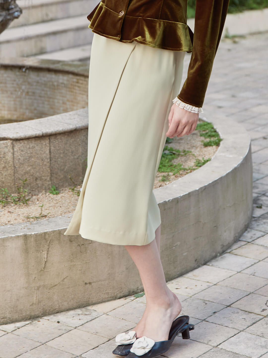 Flash SaleGiselle Midi Skirt-Apricot Green