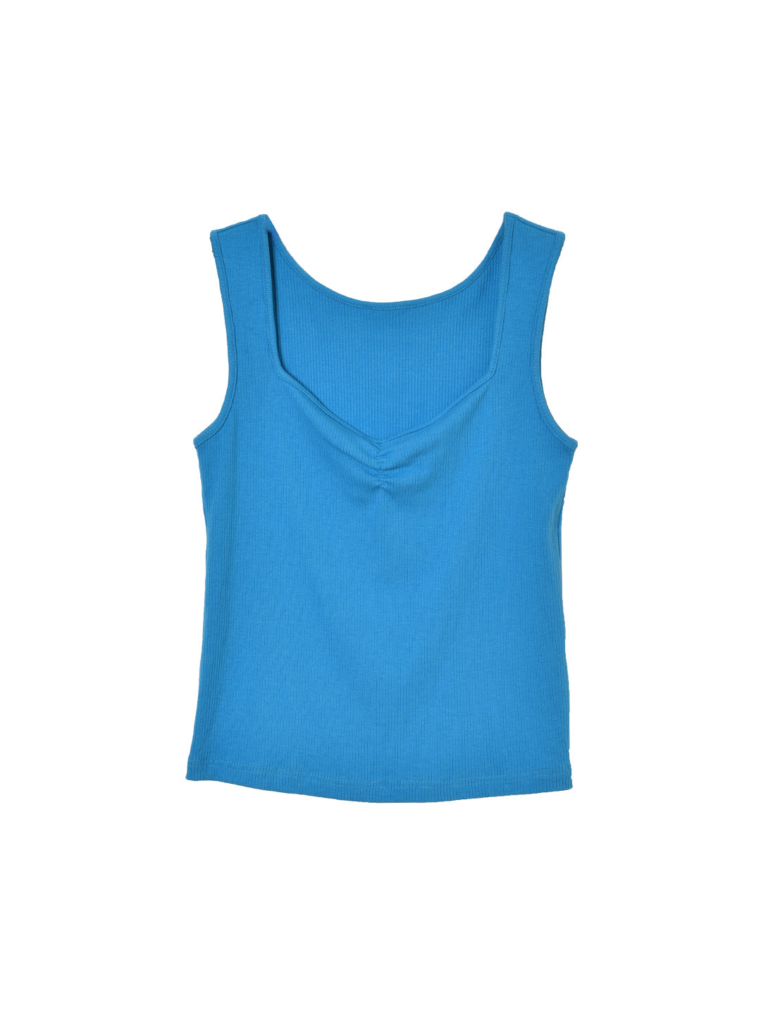 Bella Sleeveless Blue Knit Top – Simple Retro