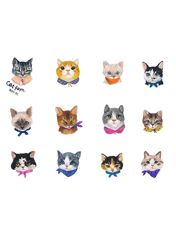 Chowxiaodou Cats Sticker