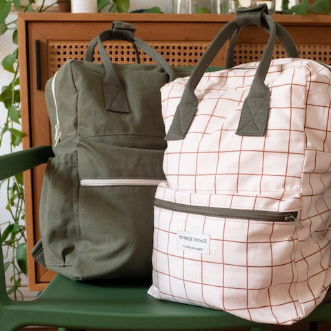 Backpack Pattern eugene in green or in pink