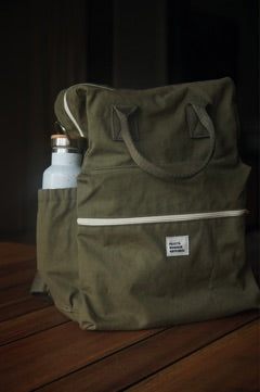 Backpack pattern with watertank on the side