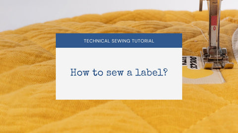 How to sew a label video tutorial poster image