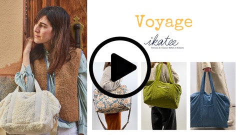 Video tutorial screenshot for voyage travel bag pattern