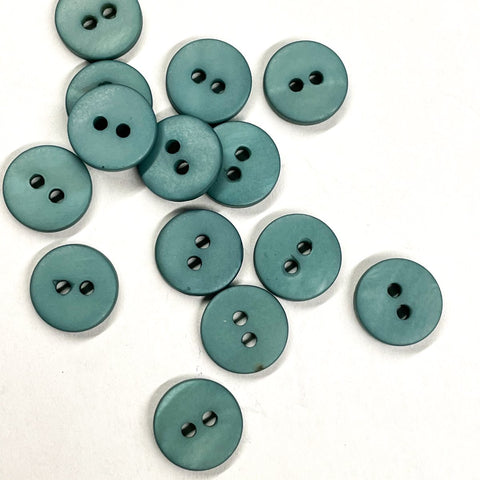 Matte shell buttons (sold by unit) - Dark navy - 10mm, 12mm et