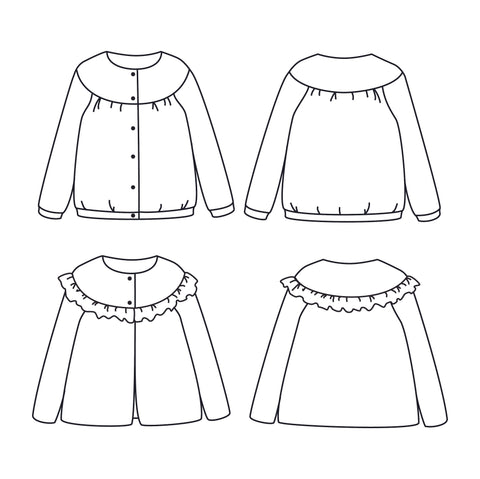 Thread Faction 116 Unisex Kids Cardigan PDF Sewing Pattern Sizes 2 10 -   Canada