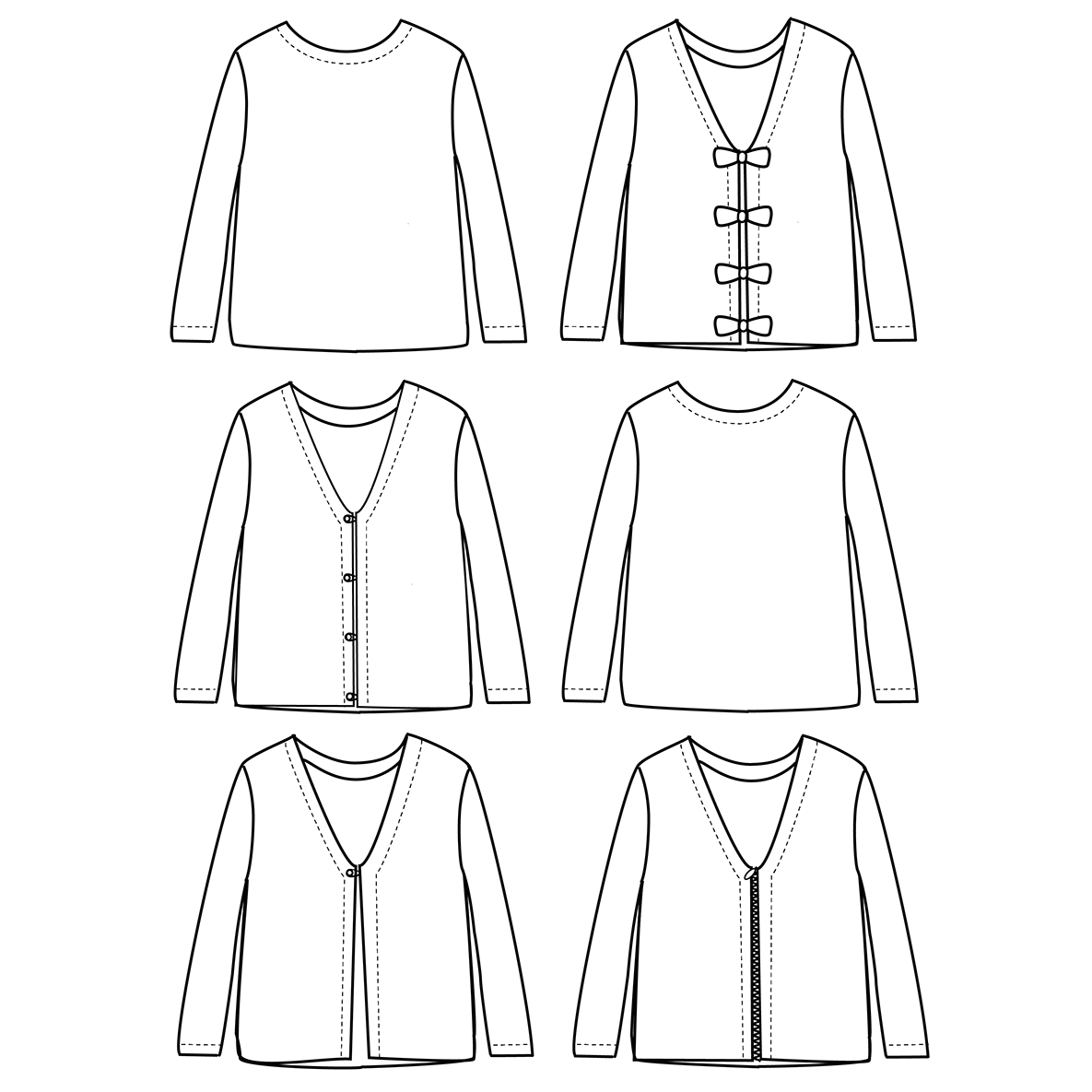 MASHA Mum cardigan/sweater - 34/46 - PDF Sewing Pattern – Ikatee sewing ...