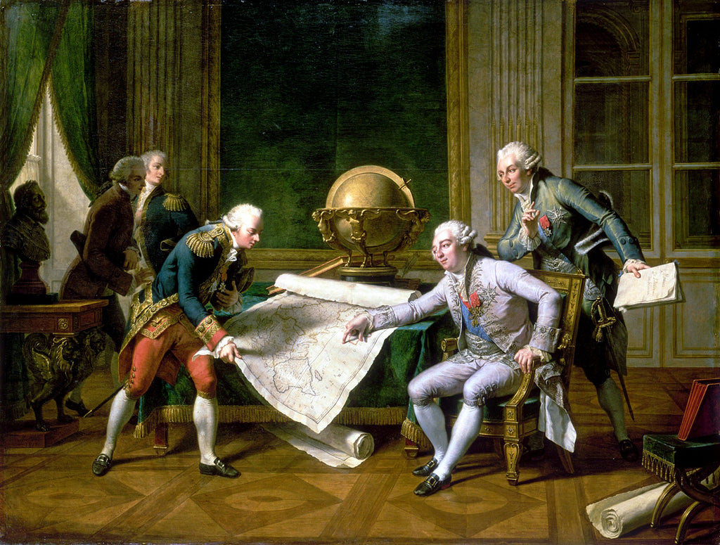 Louis XVI donnant ses instructions à La Pérouse par Nicolas-André Monsiau