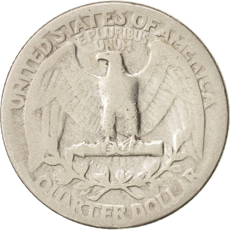 États-Unis, Washington Quarter, 1937, Philadelphia, B+, KM:164