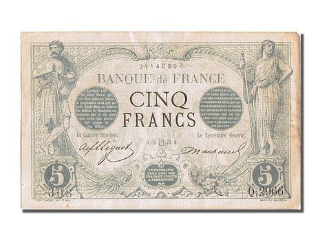 Billet, France, 5 Francs, 5 F 1871-1874 ''Noir'', 1873, 1873-07-31, SUP+