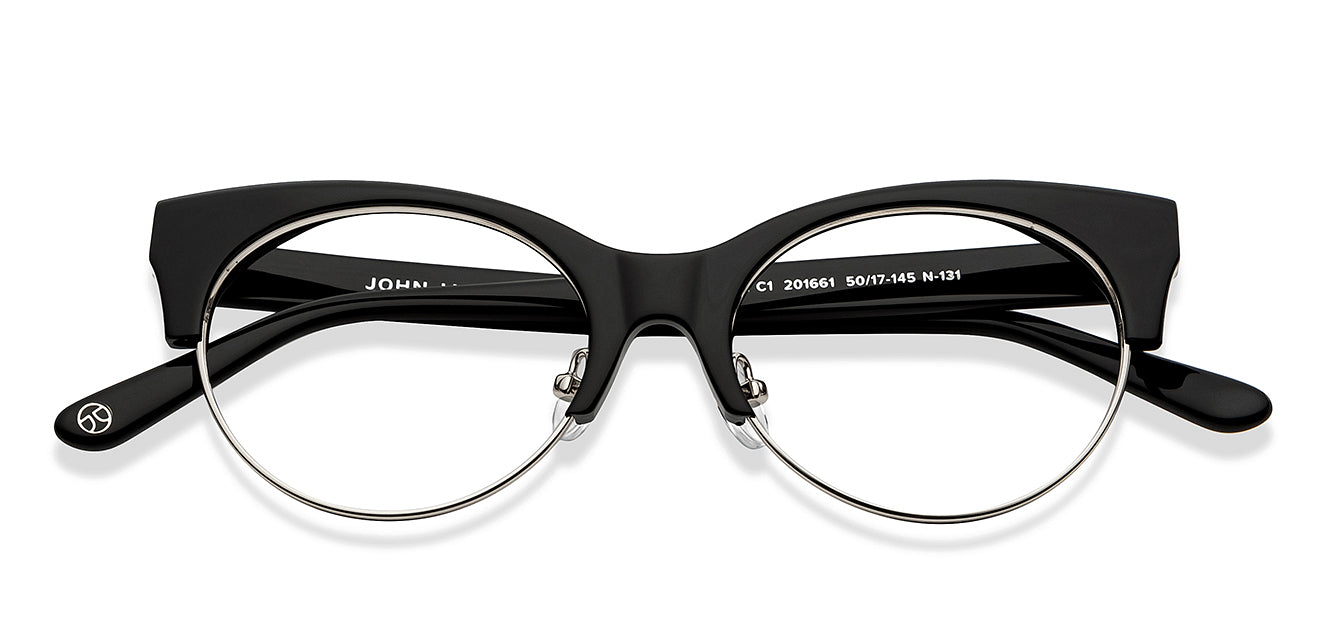 Green Tortoise Black Full Rim Square John Jacobs Rich Acetate