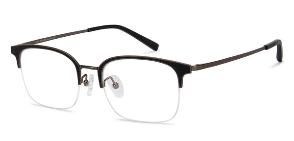 wayfarer half rim eyeglasses