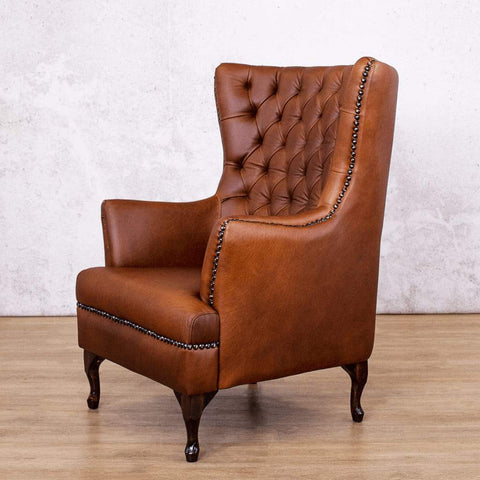 Leather Gallery Salina Leather Wingback Armchair 