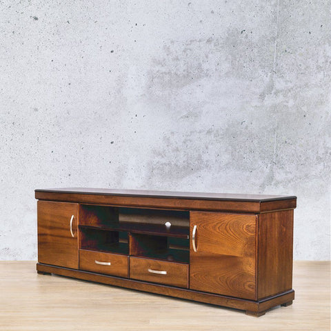 Leather Gallery Urban 2m Plasma Unit - Walnut 