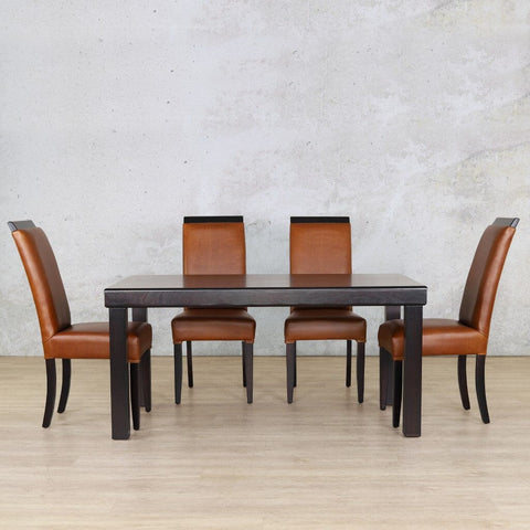 Leather Gallery Urban Leather 6-seater Dining Room Set 