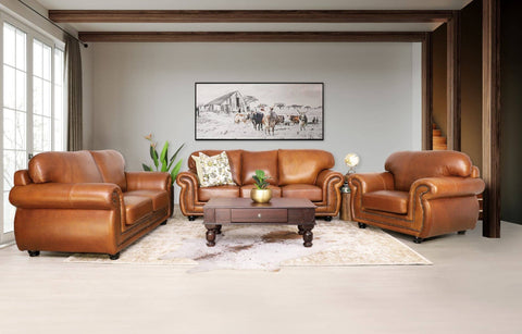 Leather Gallery Isilo Leather Sofa Suite - Full Genuine Leather