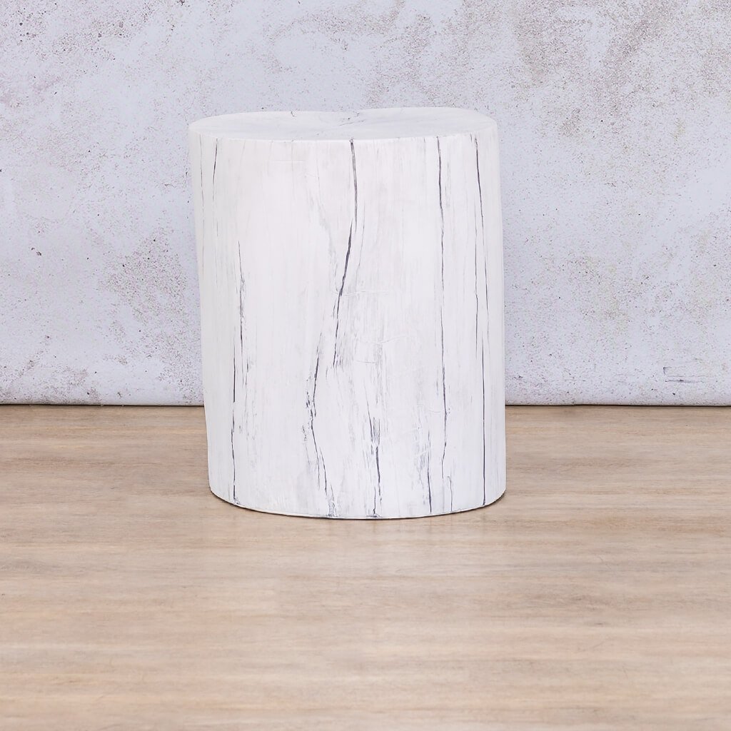 white wood lamp table