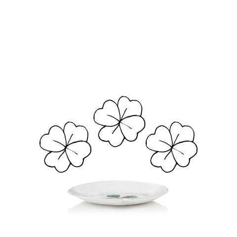 Grand Livre de Fleurs Small Plate by Astier de Villatte, 13.5cm